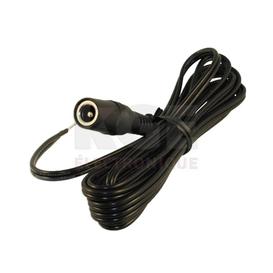 Coaxial Power DC Cable - 2.1 x 5.5mm Inline Jack to Wire Leads, 6ft 22AWG