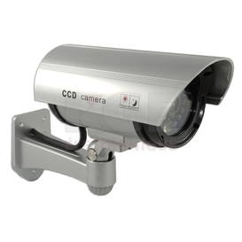 Dummy camera with IR and flashing red light