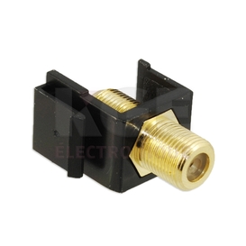 F black module insert gold plated for Keystone