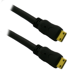 Mini HDMI digital video black cable 6'