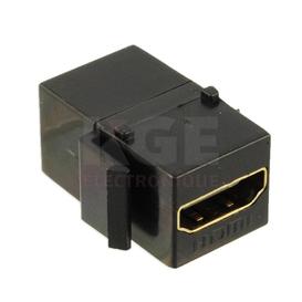 Keystone HDMI plate adapter female to female black