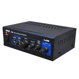 Mini Stereo Power Amplifier - 2 x 40 Watt with AUX, CD & Mic Inputs