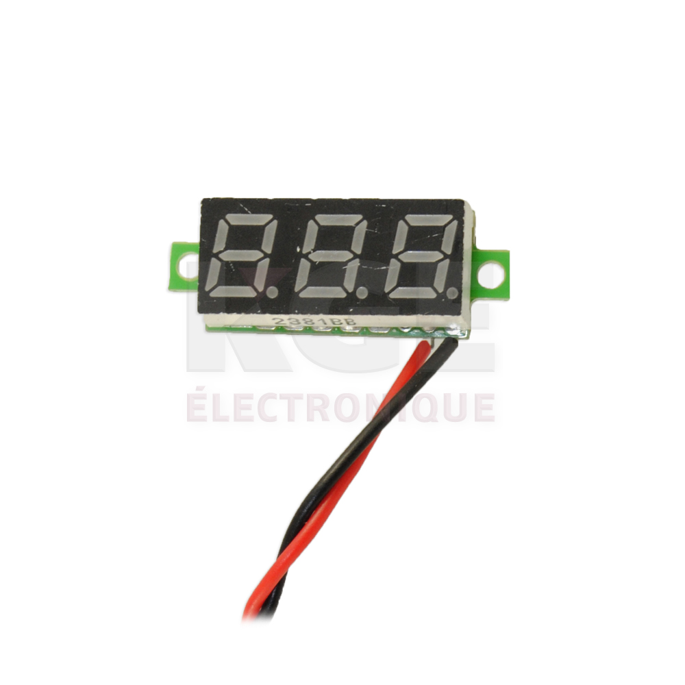 Voltage display 3.6VDC to 30VDC