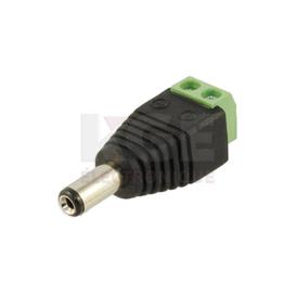 DC Plug 2.1mm male to Snap-In Terminal Block