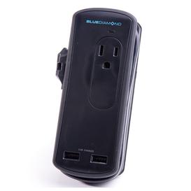 306 Joule surge protector with 2 outlet + 2 USB Charging ports 3.4A 1ft cord