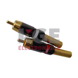 Pair of RCA Connector 10-12AWG - Gold