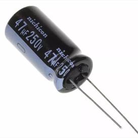 Capacitor 47µF (47uF) 250V Aluminum 1000 Hrs @ 105°C