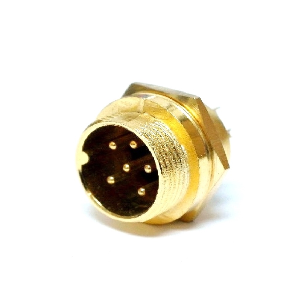 6 Pins Male Chassis Plug