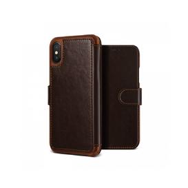 Étui Portefeuille iPhone X - Marron