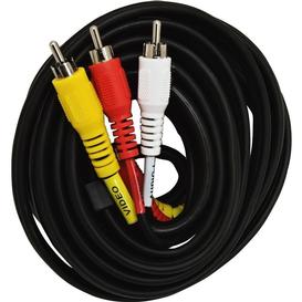 6' Audio/Video Cable - Red/Yellow/White