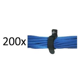 200-Pack Hook and Loop Cable Ties 3/4