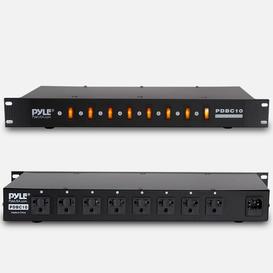 8 Outlet Rack Mount Power Supply Center with Each Outlet Switch