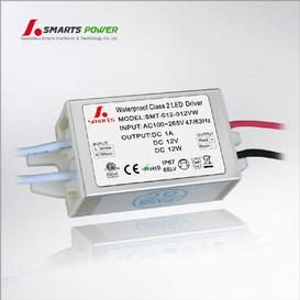 Constant Voltage Led Driver Input 100-265V Output 1A 12VDC IP67 Certified