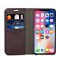 2 in 1 Folio Case Black/Brown for iPhone XS/X