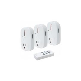 Wireless Outlet Controller - 3 Wireless Outlets, 1 Remote