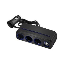 12V Splitter 1 to 3 with 2 USB Ports
