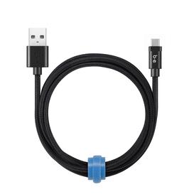 Braided Charge/Sync USB-C Cable 6ft Black