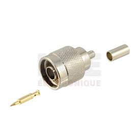 N-Type Male Crimp Connector for RG58 - 50 Ohm