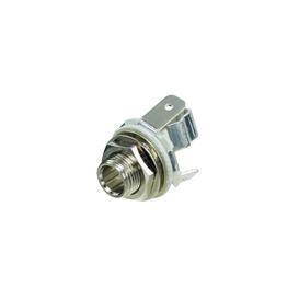2 Pole Open 1/4' Jack 2 Contacts with Washer and Nut Panel Thickness 3.5mm with 0.205