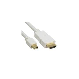 Mini Displayport Male to HDMI Male Cable 15' - White