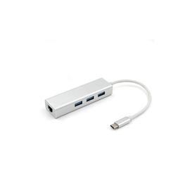 USB C to Ethernet Adapter with Type C USB 2.0 HUB 3 Ports RJ45 Network Card Lan Adapter for Macbook USB-C Type