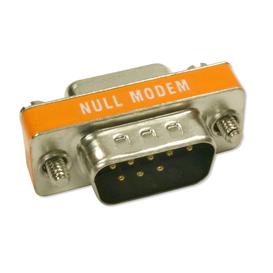 Mini Null Modem M/M DB9 Adapter