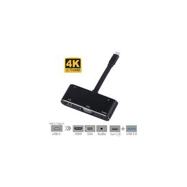 USB-C to HDMI;VGA; Audio; USB3.0 Port & USB C Port (pd) Converter for Macbook Samsung Laptop