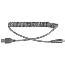 Helix Textile Lightning Cable 1ft - Grey