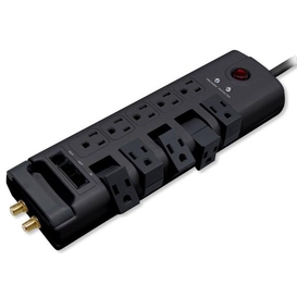 10 Outlet Surge Protector - 8ft cord 2880j