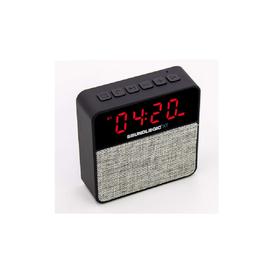 Bluetooth Speaker Alarm Clock Radio with Built-in Mic USB & Micro SD Card Slots