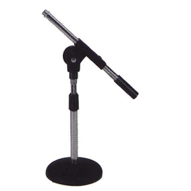 Silver Metal Microphone Stand