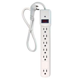 4' 6 Outlet 450 Joules Indoor Power Strip