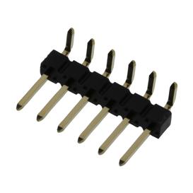 Pin Header R/A Board-to-Board 2.54mm 1 Rows 6 Contacts Through Hole Right Angle