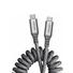 Ventev - Charge/Sync Helix Coiled USB-C to USB-C Cable 3ft Gray