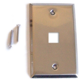 1 Port Wall Plate - Stainless Steel