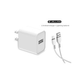 JELLICO C11 2.1A SMART WALL CHARGER WITH LIGHTNING CABLE COM