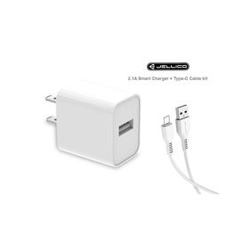 JELLICO C11 2.1A SMART WALL CHARGER WITH LIGHTNING CABLE