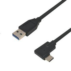 6ft USB 3.1 Type-C Right/Left Angle Male Cable to A Straight Male
