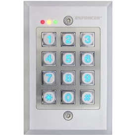 Flush-Mount Outdoor Access Keypad - 110 Users, 2 Outputs (1 Relay, 1 Transistor Ground)