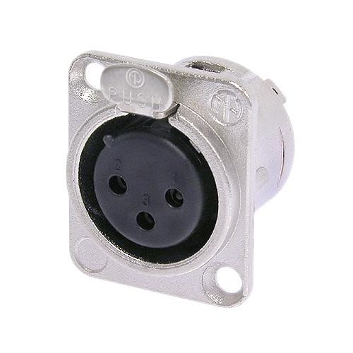 XLR 3 Contact Chassis Female Connector (Neutrik NC3FD-L-1)