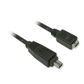 Firewire 4 Pin to 4 Pin Ext - Black, 6'