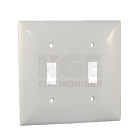 2 Gang Toggle Switch Flexible Plastic Wall Plate