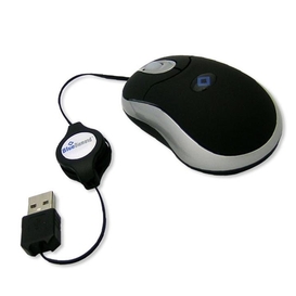 USB 2.0 Retractable Travel Mouse