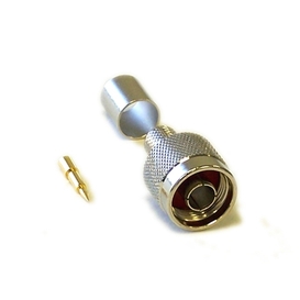 N-Type Male Crimp Connector for RG8 - 50 Ohm