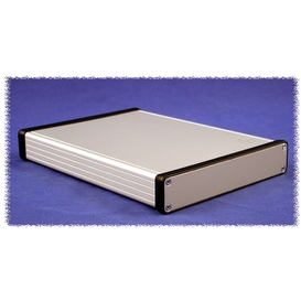 1455P2201 - Extruded Aluminum Enclosure with Metal Panels - Grey, 8.66