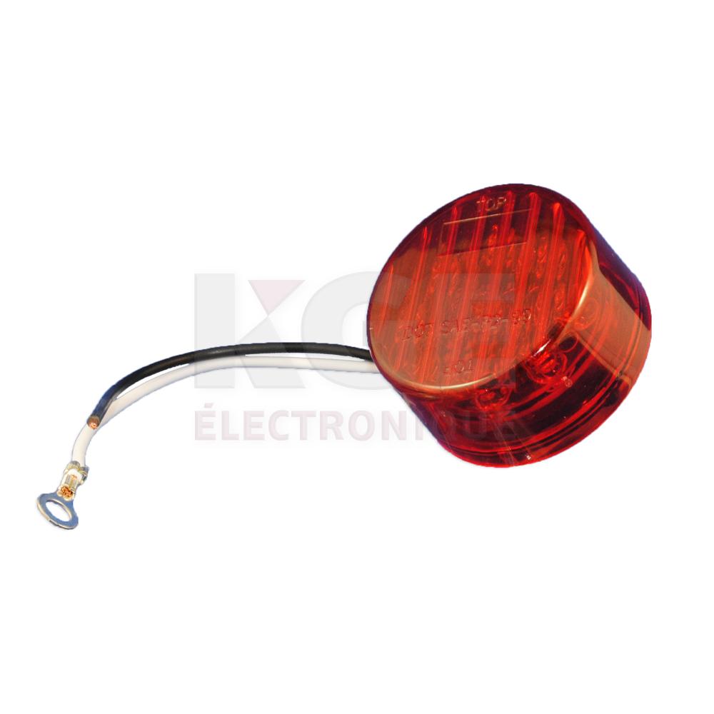 9 LED Red Clearance Light