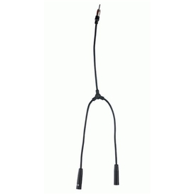 Male to 2 Female Y Antenna Adapter for Motorola