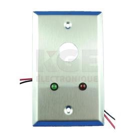 Remote Alarm Plate with 2 LEDs and D Hole