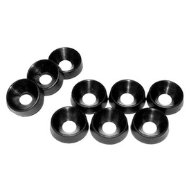 25-Pack Black Plastic Cup Washers - 1421A25W