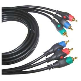 25ft Component Video Cable - 3 RCA Plug to 3 RCA Plug, Gold